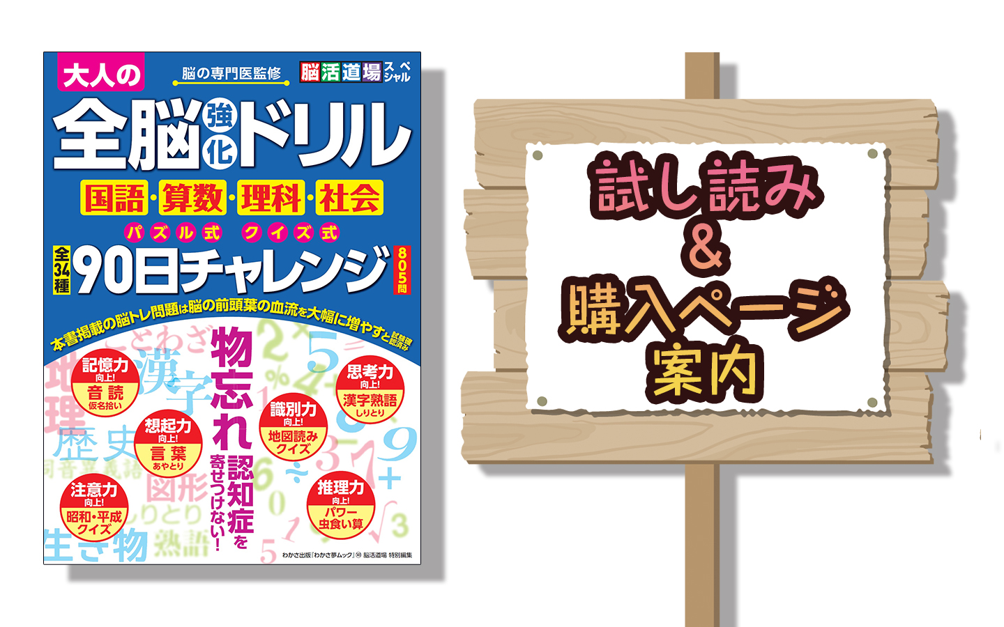 大人の全脳強化ドリル９０日チャレンジの試し読みと購入方法 カラダネ